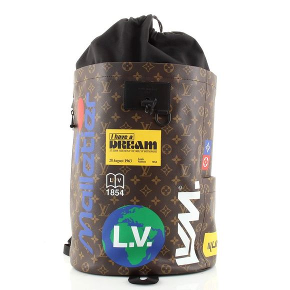 louis vuitton chalk backpack monogram logo story white Limited Edition Canvas Sling Bag (SH Louis Vuitton White Monogram Story